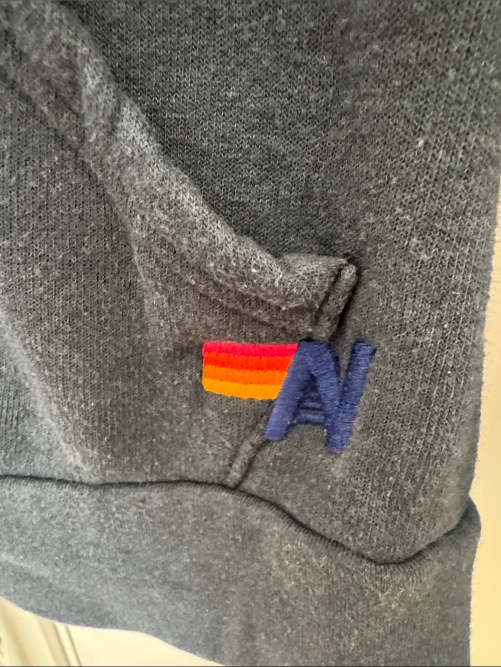 Aviator Nation 5 stripe hoody in charcoal - Picture 5 of 9